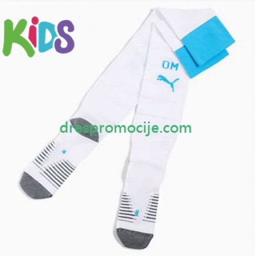 Olympique de Marseille Dječji Domaći Sportske Čarape 2025/2026 Olympique de Marseille Dječji Domaći Sportske Čarape 2025/2026